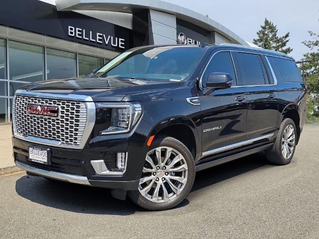 2023 GMC Yukon XL Denali in Onyx Black — front three-quarter view