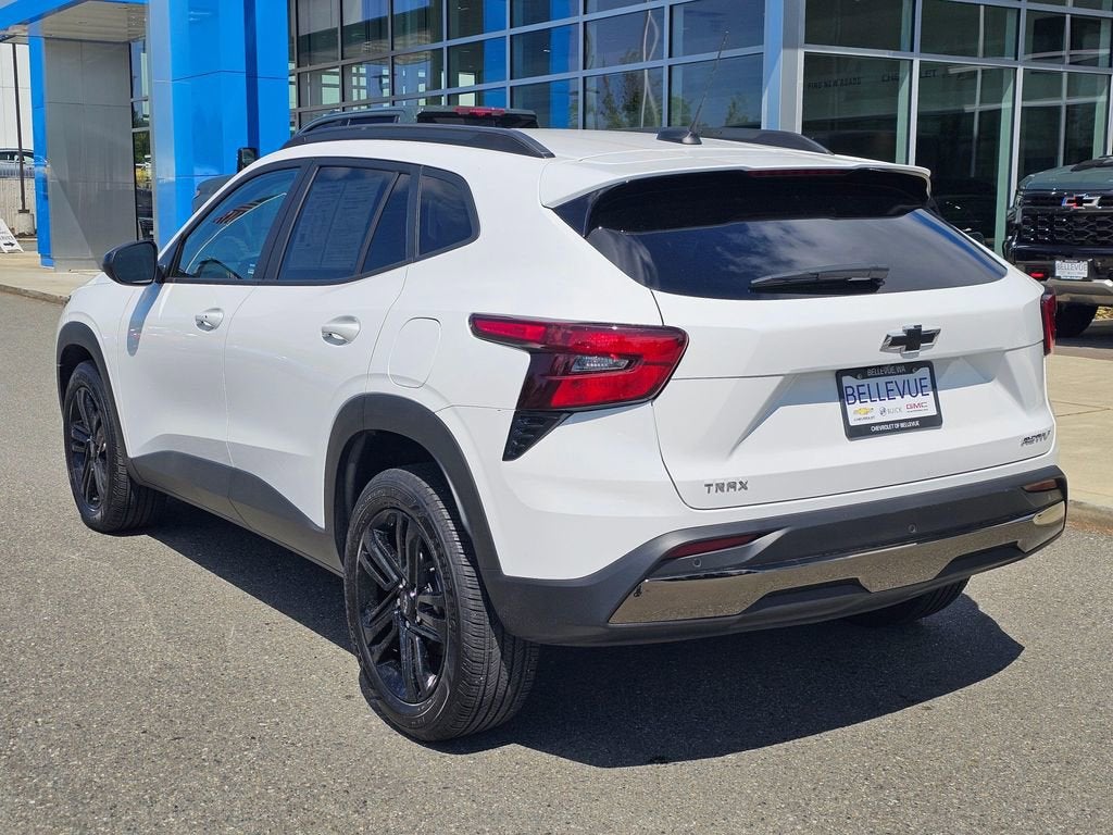 2025 Chevrolet Trax — rear three-quarter view